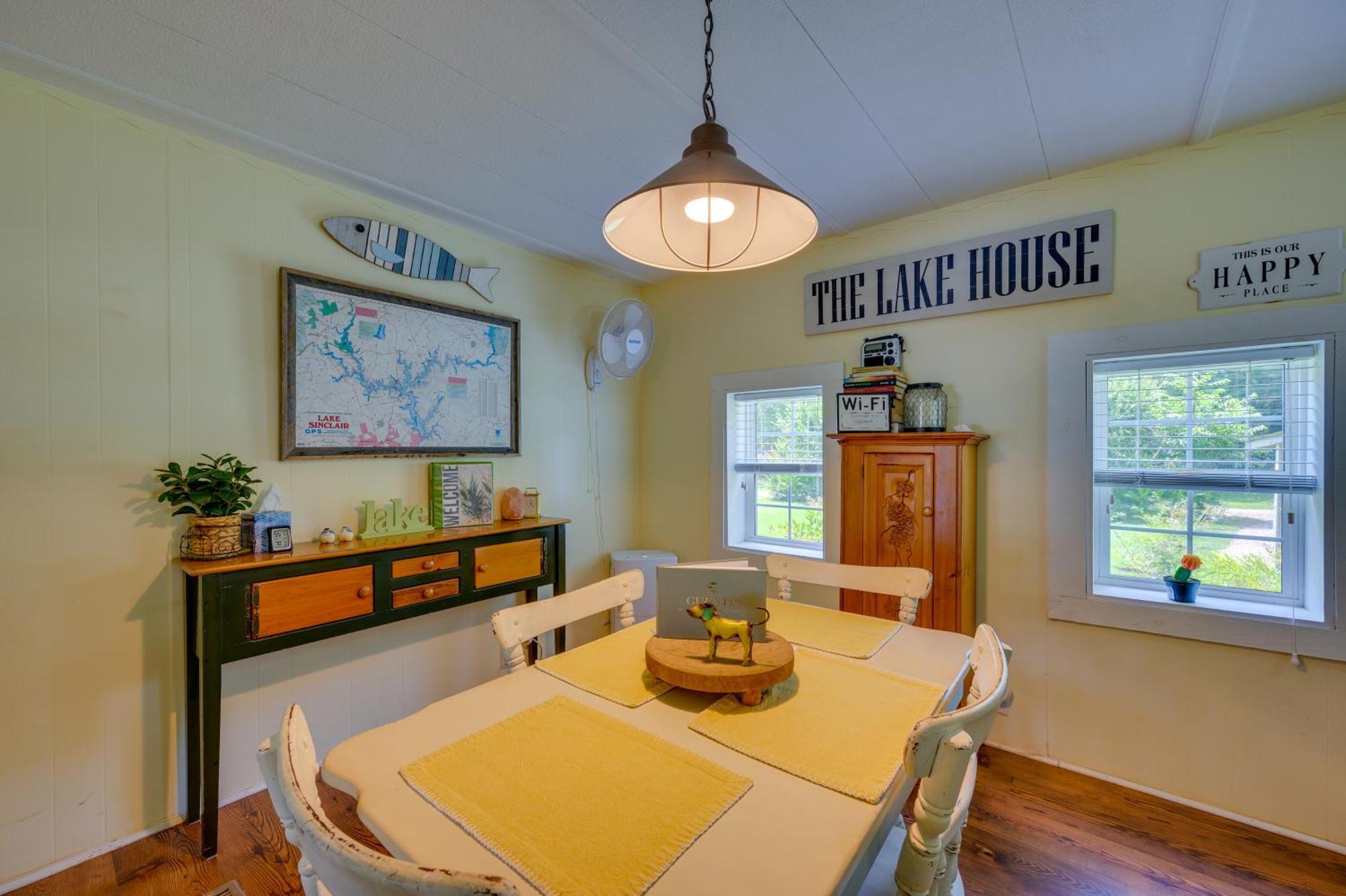 Lake Sinclair Crooked Creek Cottage With Fire Pit! Eatonton Exterior photo